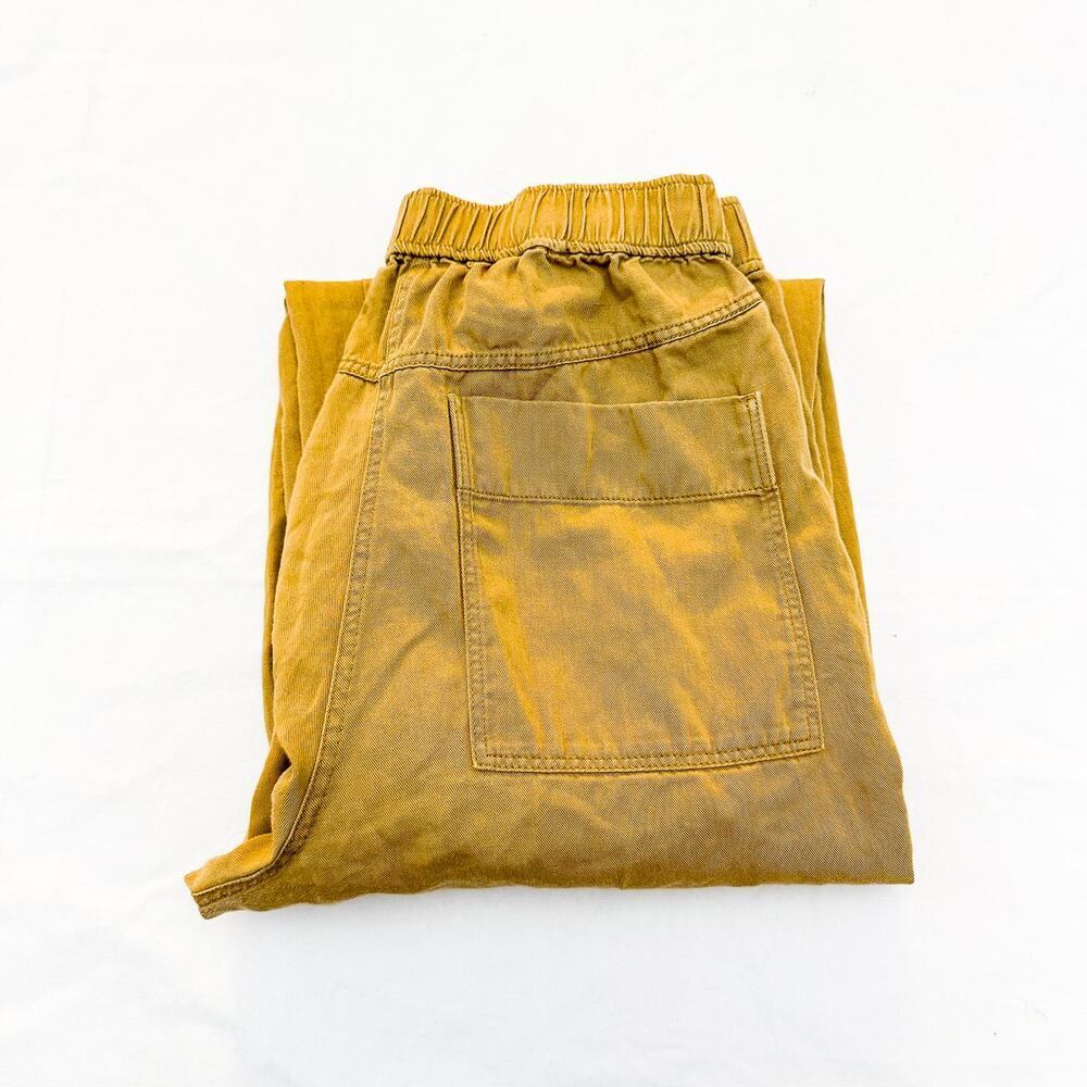 COS Baccara Lilly Khaki Green Loose Fit Wide Leg Colored Denim Pants Size 8